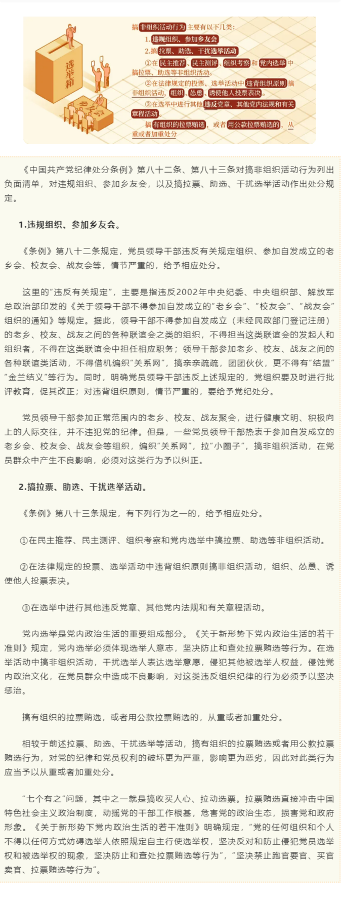 党纪学习教育&middot;每日一课㉙丨搞非组织活动的处分规定.png